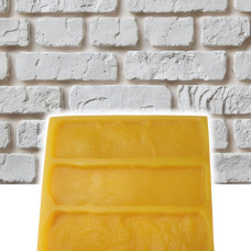 Гнучка поліуретанова форма A.N.B. «КАНТРІ» на 4 плитки для виготовлення декоративної цегли та гіпсової плитки