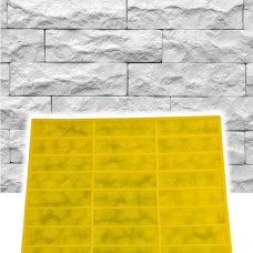 Гнучка поліуретанова форма A.N.B. «КОЛОТИЙ» на 27 плиток для виготовлення декоративної цегли та гіпсової плитки